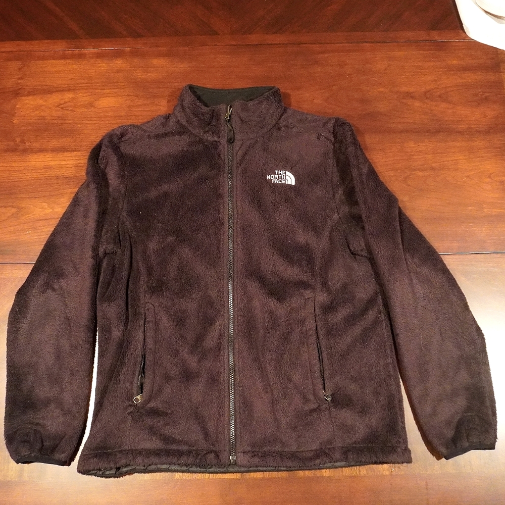 37b) THE NORTH FACE Black Zip-up Jacket Women's Sz. L